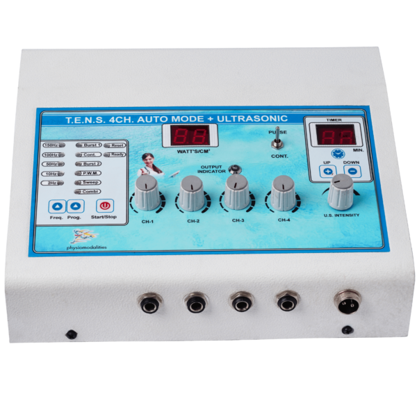 4 Channel TENS Auto Mode + Ultrasonic Physiotherapy Device